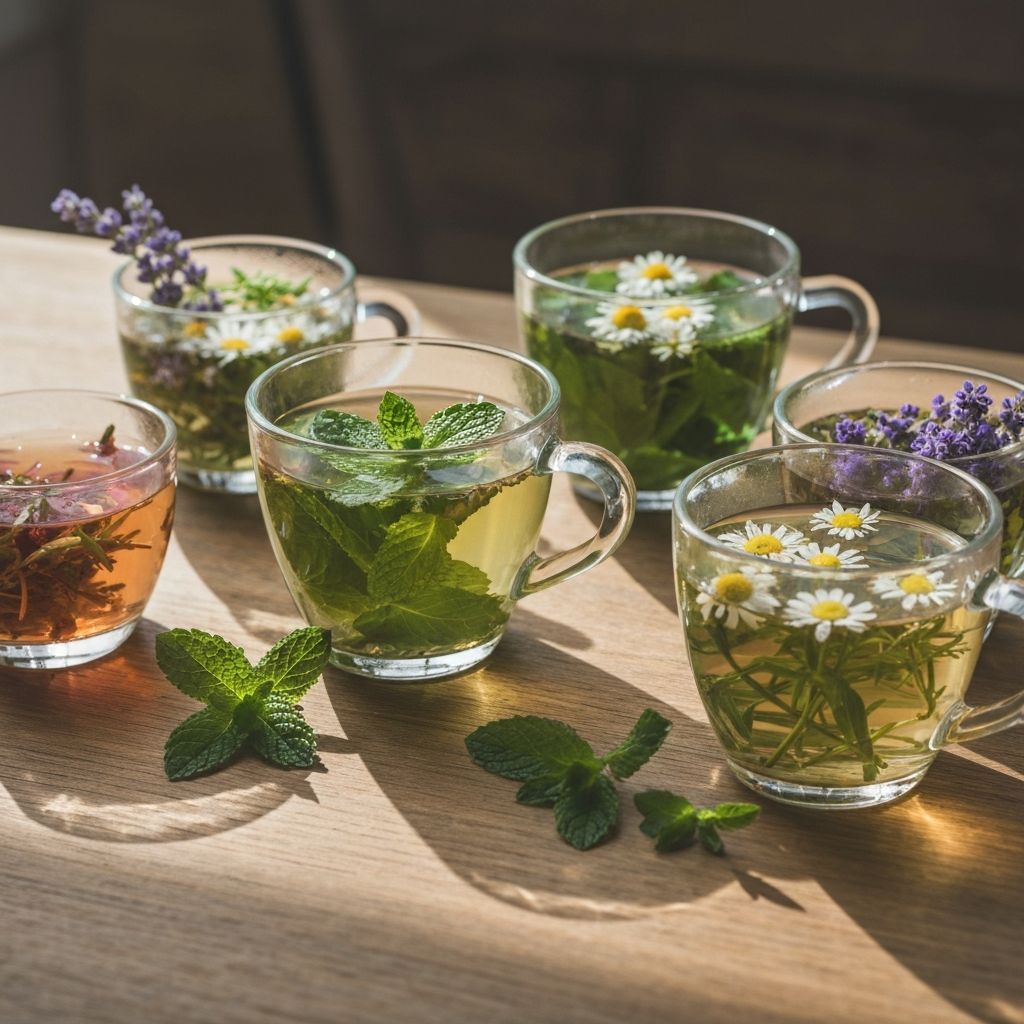 Herbal tea selection